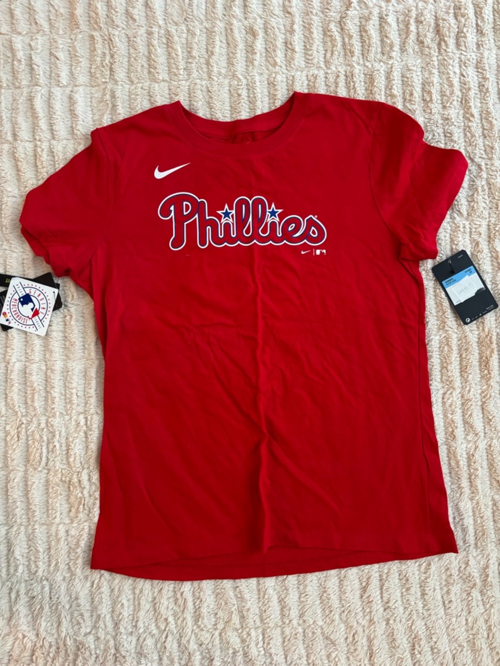 Nike Red Phillies Short Sleeve Tee for Kids or small adult